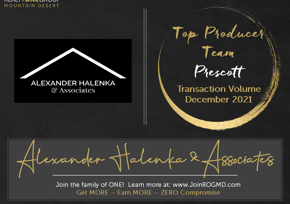 December 2021 Top Producers – Prescott