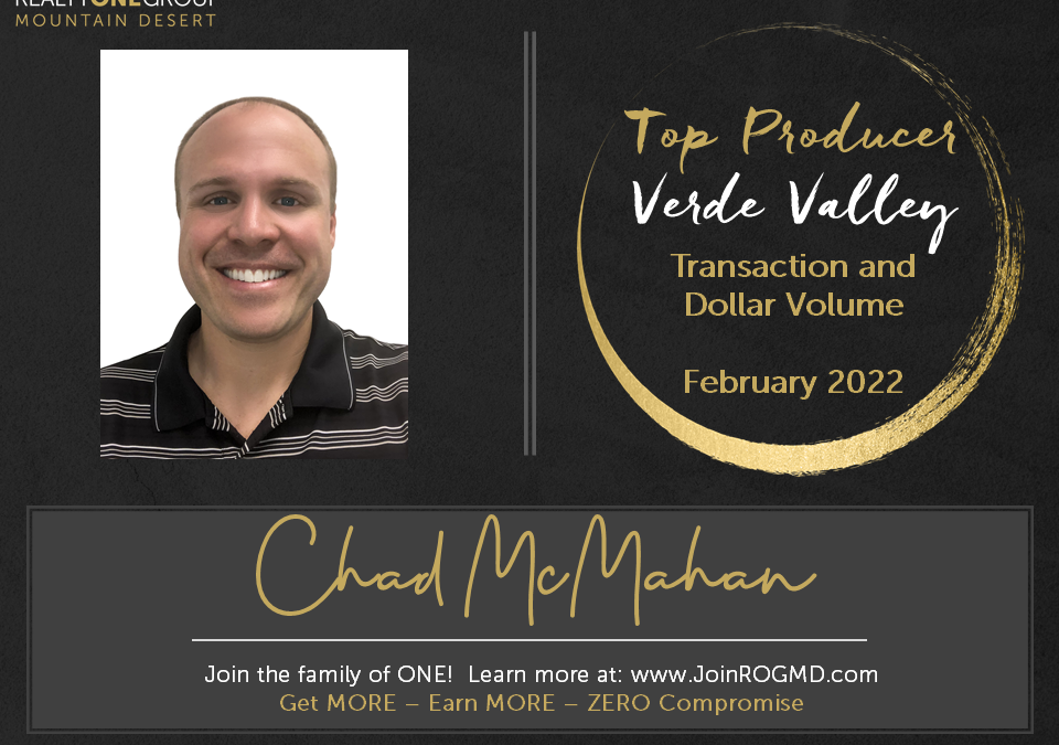 February 2022 Top Producers – Verde Valley