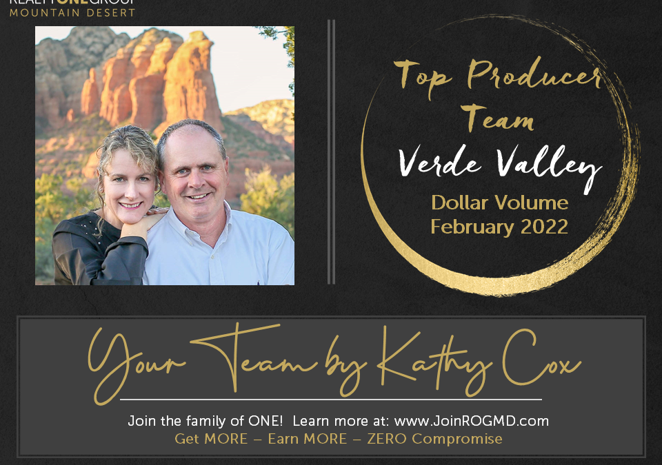 February 2022 Top Producers – Verde Valley