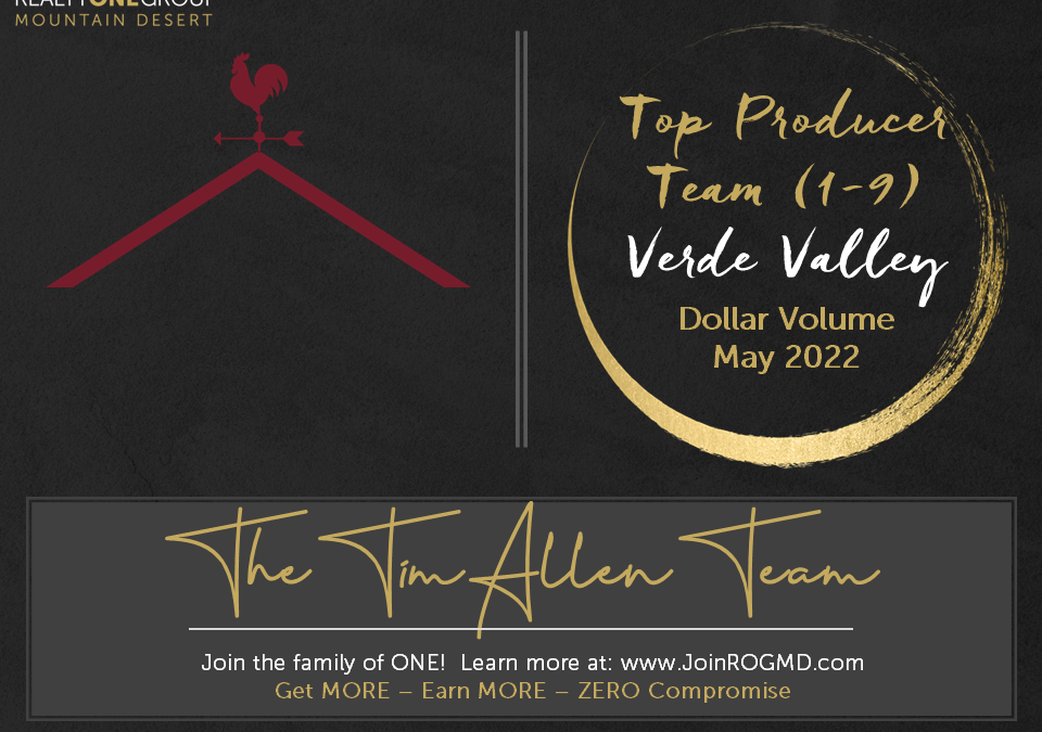 May 2022 Top Producers – Verde Valley