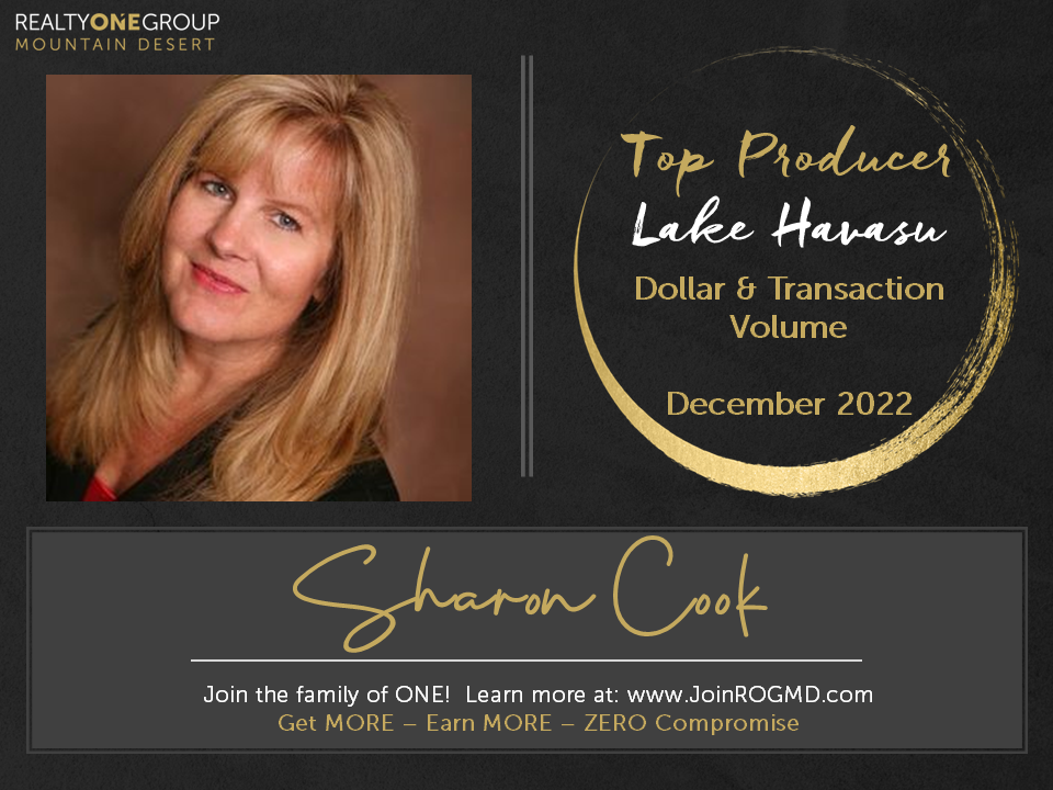 December 2022 Top Producers Lake Havasu Realty ONE Group Mountain