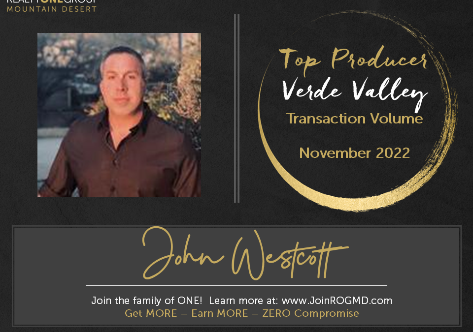 November 2022 Top Producers – Verde Valley