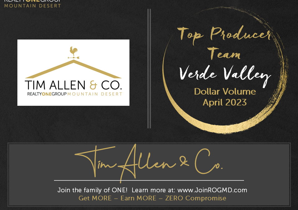 April 2023 Top Producers – Verde Valley