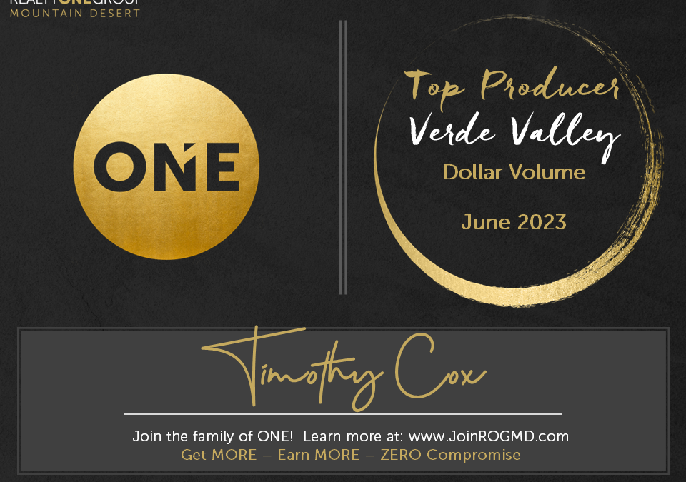 June 2023 Top Producers – Verde Valley